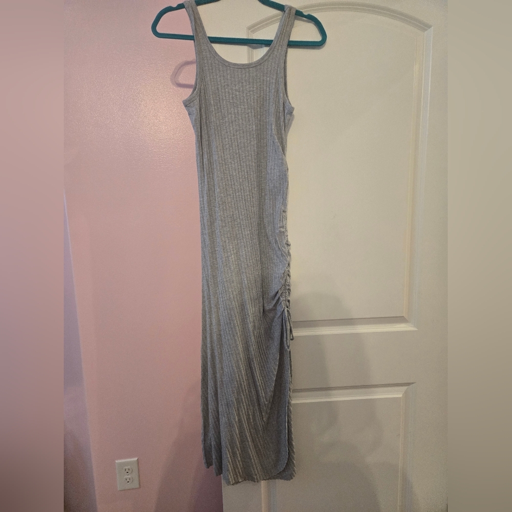 Calvin Klein Jeans Sleeveless Gray Maxi Dress